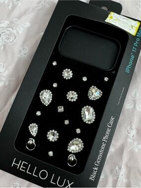 Target Black Rhinestone Gemstone iPhone Case
